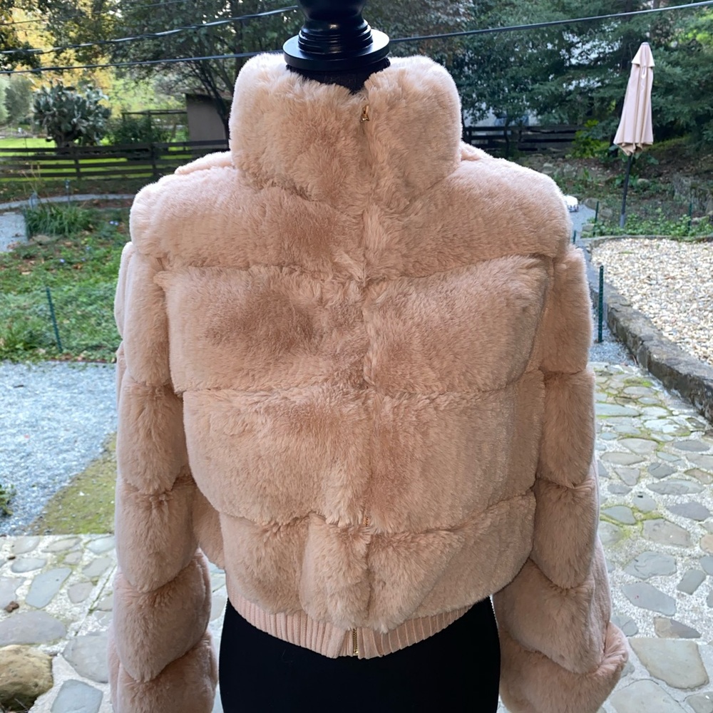 Soft Pink Fur Coat